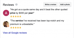 google reviews for Millennium Brokers 