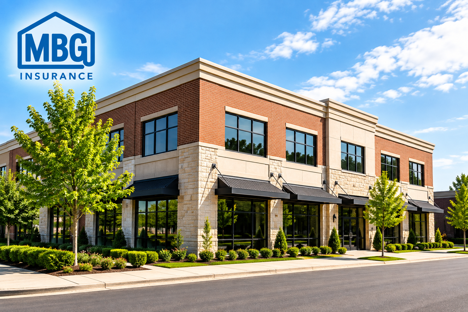 AI generated photo of a commercial building
