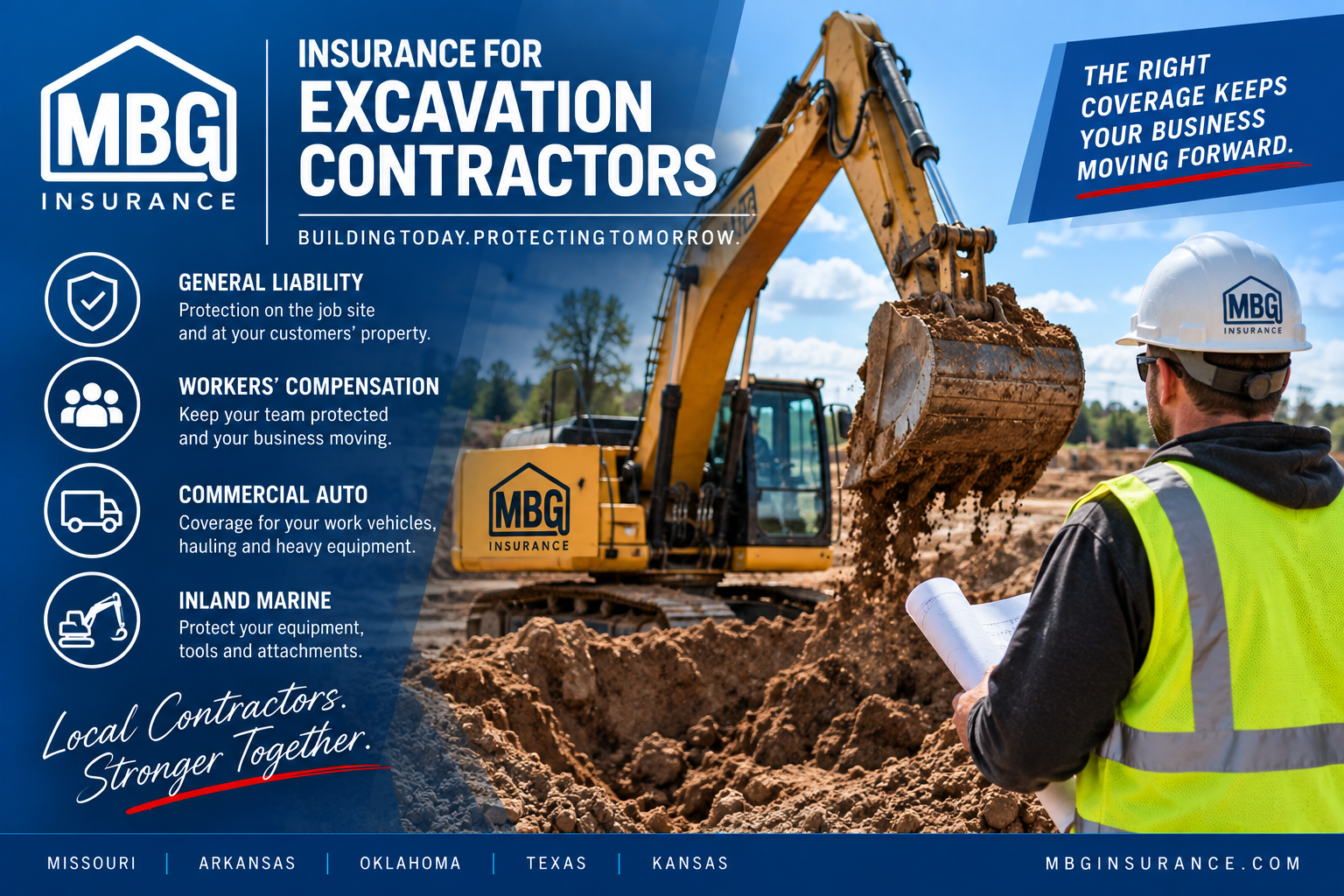 AI generated photo of excavation Contractor