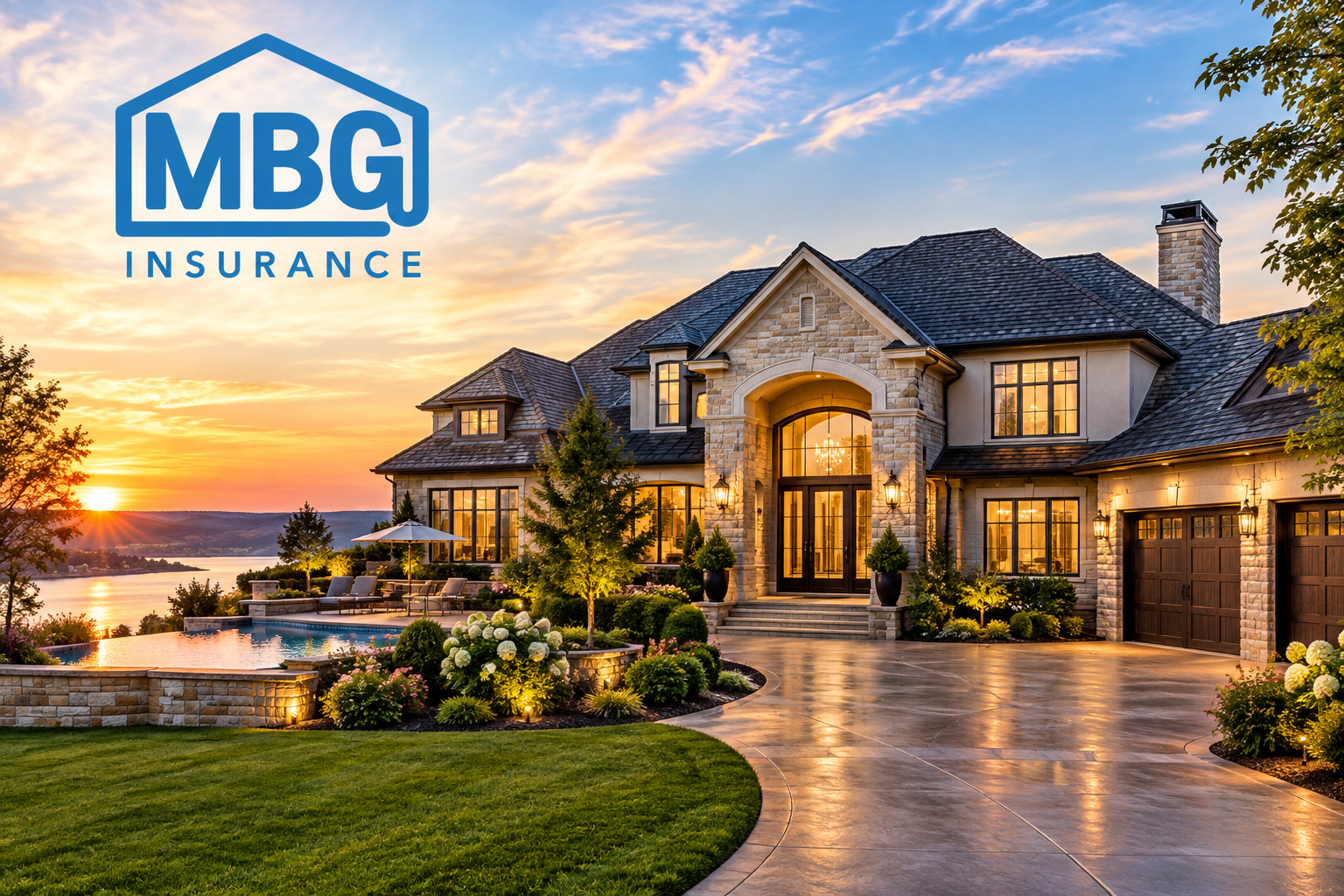 AI generated photo of a high value home.