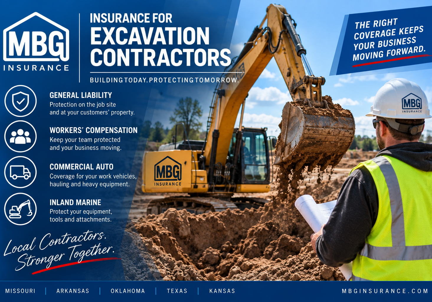 AI generated photo of excavation Contractor